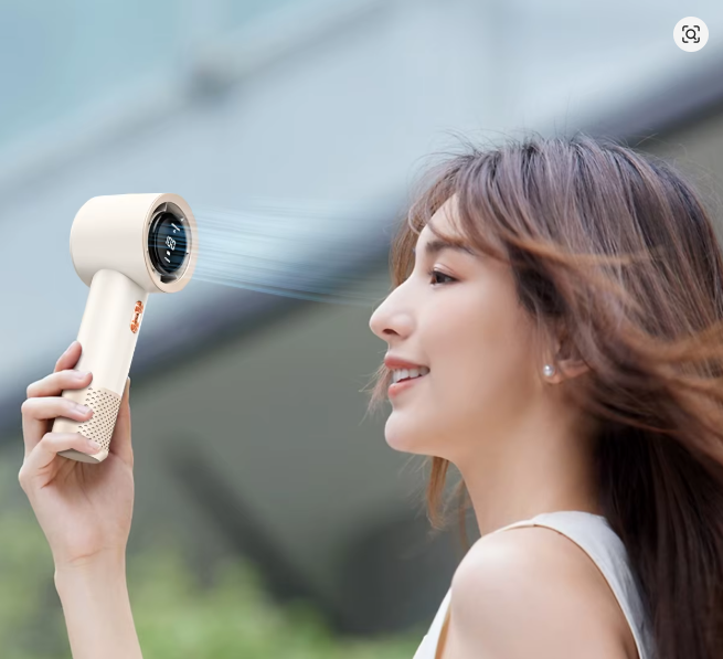 Mini climatiseur portable à ventilateur portatif à grande vitesse avec six ventilateurs et 199 niveaux de réglage infinie