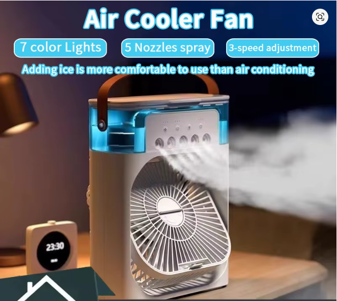 Nouveau 3 en 1 ventilateur climatiseur ménage petit refroidisseur d'air LED veilleuse Portable humidificateur réglage de l'air ventilateur bureau maison ventilateur